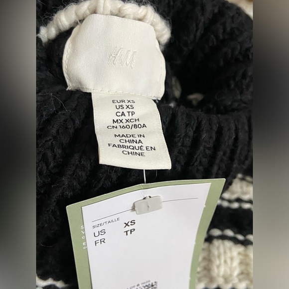 H & M Chunky Knit Sweater Size XS NWT! - Picture 6 of 8